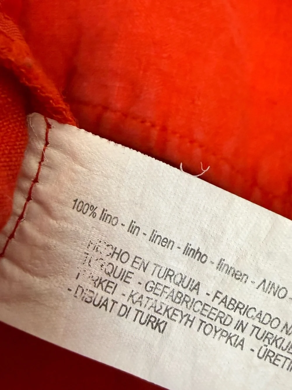 Zara 100% Linen Wide‎ Leg High-Waisted Pants - Red Orange - Size XS 🧡✨